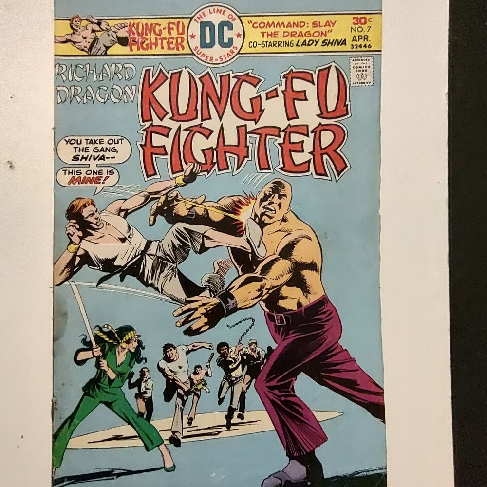 RICHARD DRAGON KUNG FU FIGHTER #7 Cover by Dick Giordano By Denny O'Neill   A
